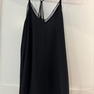 LOFT Black Camisole with Strappy Back